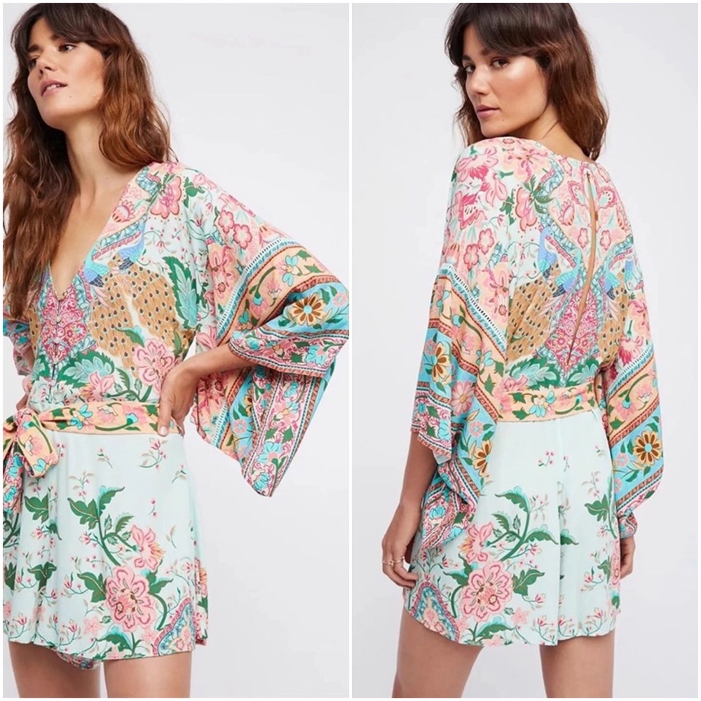 Boho Paisley Batwing Romper